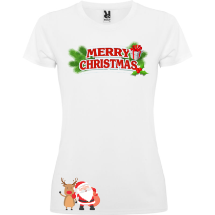 Дамска тениска Весела Коледа А0216