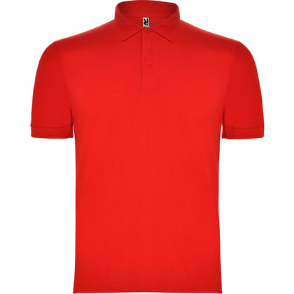 Червена мъжка риза с къс ръкав С651-4