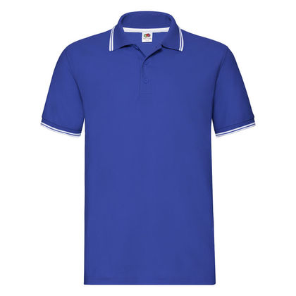 Мъжка синя риза с бял кант С207-4