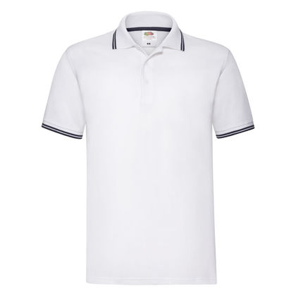 Бяла риза със син кант С207-7
