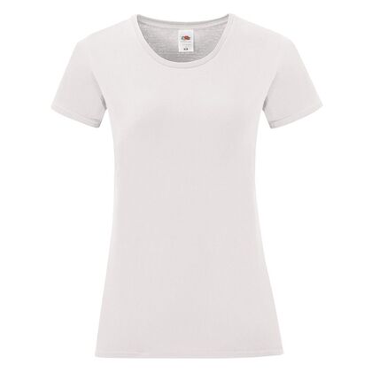 Бяла дамска тениска от пениран памук С1756-5