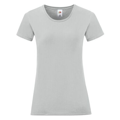 Светло сива дамска тениска от пениран памук С1756-6
