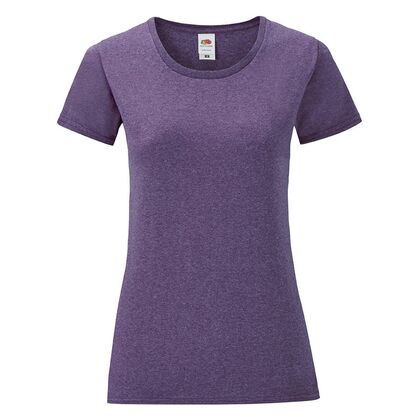 Дамска тениска в лилав меланж С1756-14