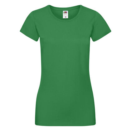 Мека памучна дамска тениска в зелено С525-12