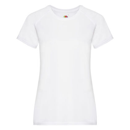 Дишаща дамска тениска в бяло С425-2