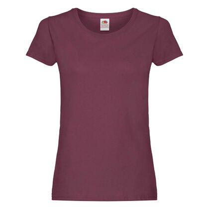 Ежедневна дамска тениска в цвят бургунди С75-10