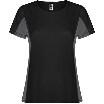 Дамска тениска черно на сиво С1177-5