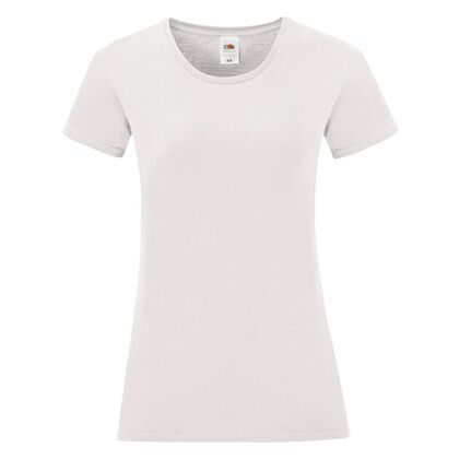 Бяла дамска тениска с ликра С68-2