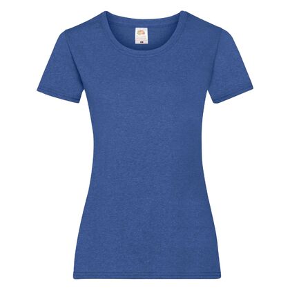 Дамска тениска в ретро син меланж С25-11