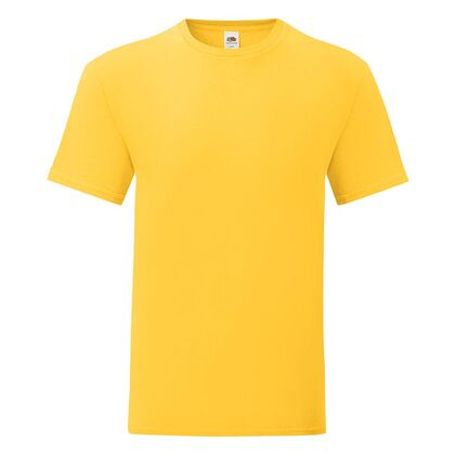 Тениска за мъже в цвят слънчоглед С1755-21