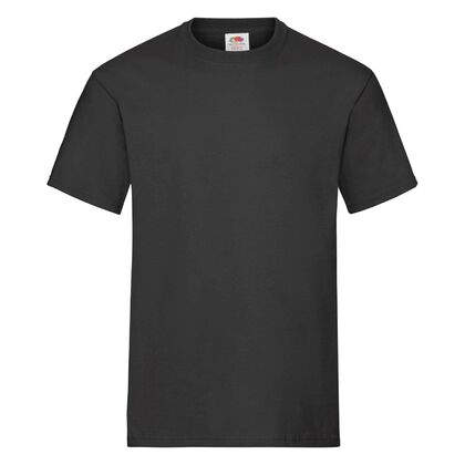 Черна тениска от плътен памук С50-3