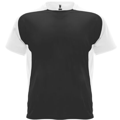 Мъжка спортна тениска черно на бяло С1784-4
