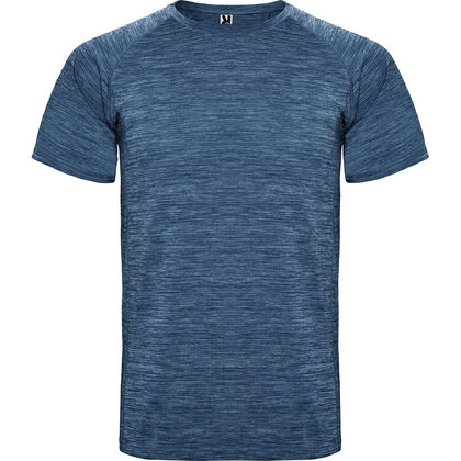 Меланжирана тениска в тъмно синьо С1482-3