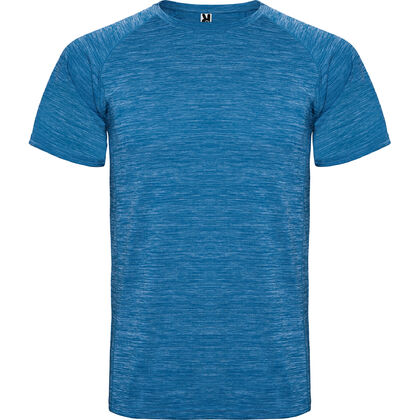 Меланжирана мъжка тениска в синьо С1482-6