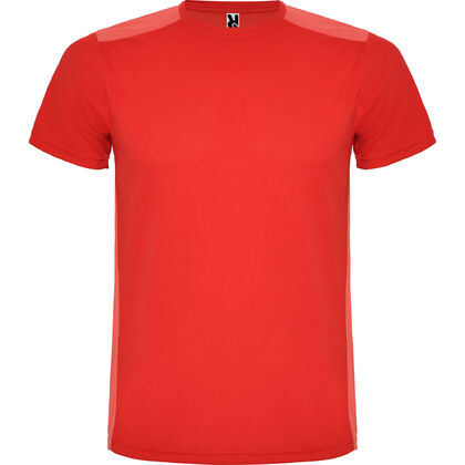 Червена мъжка тениска от дишащ полиестер С1480-3