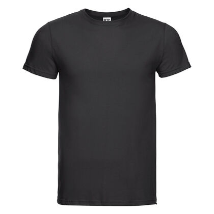 Мъжка черна тениска от памук С438-4