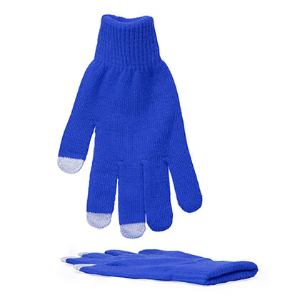 Смарт ръкавици в синьо С2416-3