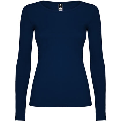 Тънка дамска блуза в тъмно синьо С78-4