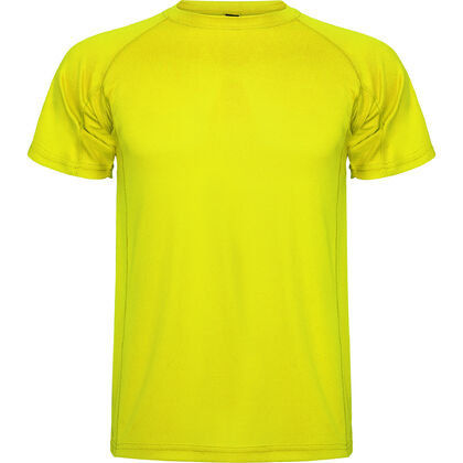 Спорна мъжка тениска в неоново жълто С254-9