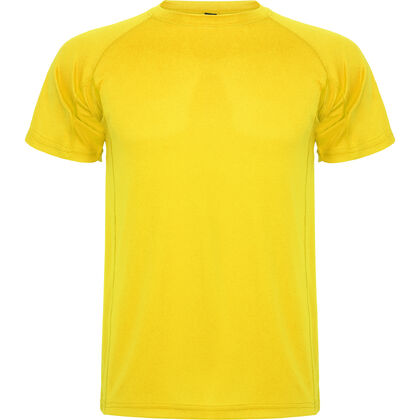 Спортна мъжка тениска в цвят слънчоглед С254-12