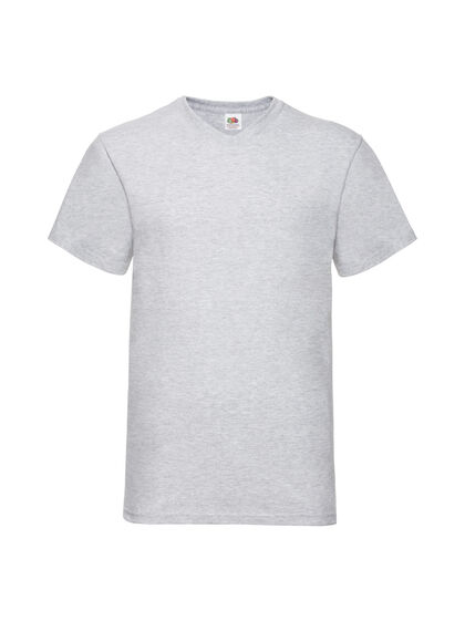 Светло сива мъжка тениска с остро деколте С103-3