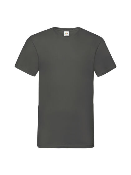 Мъжка тениска с остро деколте в цвят графит С103-8