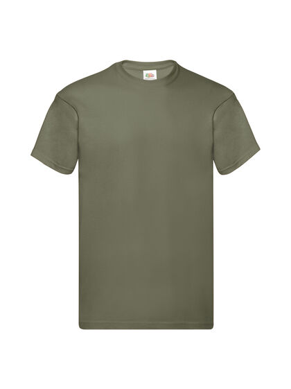 Обикновена мъжка тениска в цвят олива С74-19