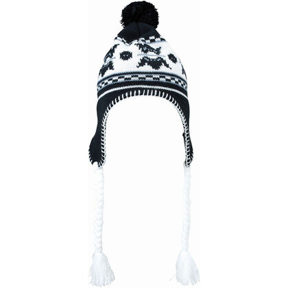 Черно-бяла норвежка шапка С961-6