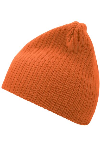 Оранжева плетена шапка С926-5