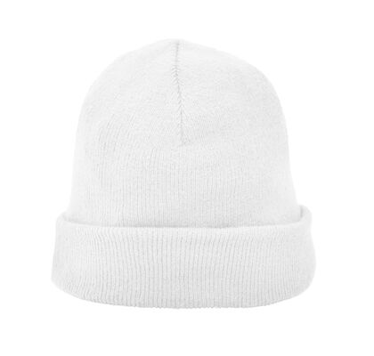 Евтина плетена шапка в бяло С1837-2
