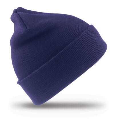 Синя плетена шапка за зимата С2333-2