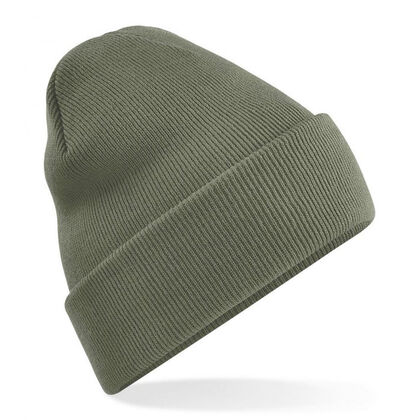 Плетена шапка есен зима в цвят олива С1937-5