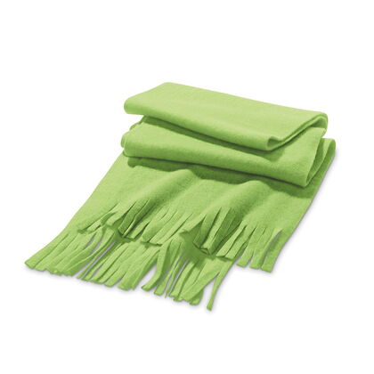 Топъл поларен шал в зелено С174-3