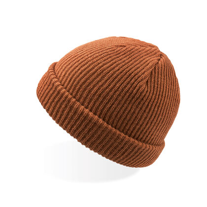 Топла рипсена шапка в светло кафяво С2671-6
