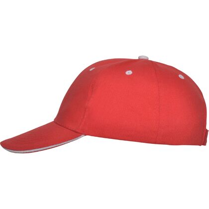 Детска памучна шапка в червено С511-7