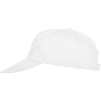 Евтина шапка с козирка в бяло С488-5