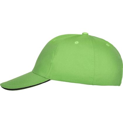 Светло зелена шапка с контрастен ръб С311-9
