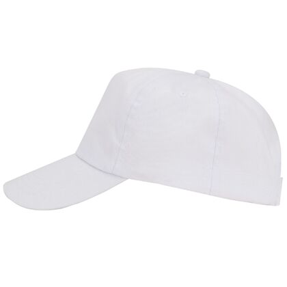Евтина шапка с козирка в бяло С2029-2