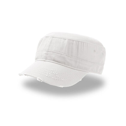 Бяла шапка с козирка С2897-2