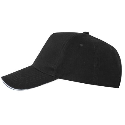 Черна шапка с козирка тип сандвич C2015-3