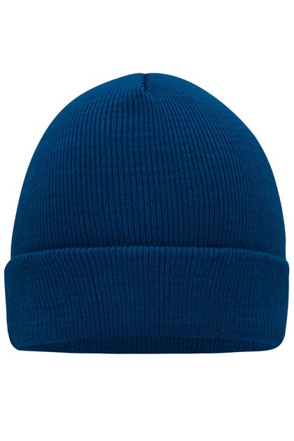 Плътна плетена шапка в тъмно синьо С795-5