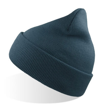 Класическа зимна шапка в цвят петрол С2659-14