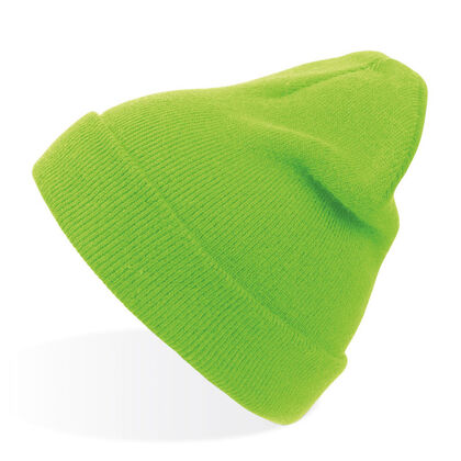 Класическа зимна шапка в неоново зелено С2659-17