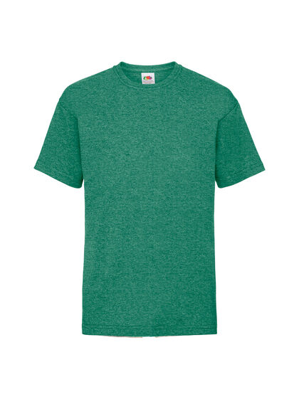 Детска тениска в ретро зелен меланж С93-24