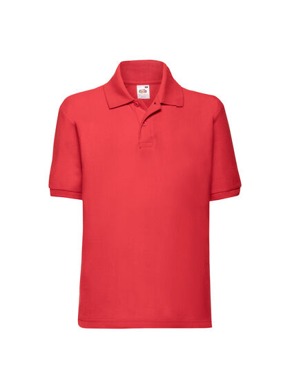 Детска риза с къс ръкав в червено С59-9