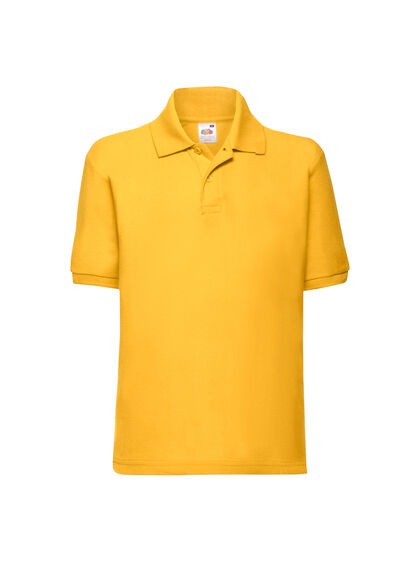 Детска риза с къс ръкав в жълто С59-11