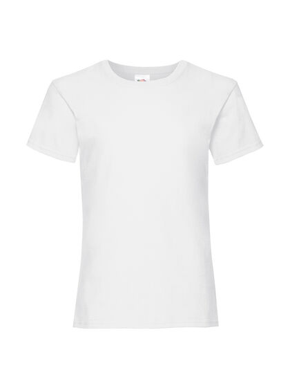 Детска вталена тениска в бяло С493-4