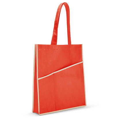 Пазарска чанта в червено С498-4