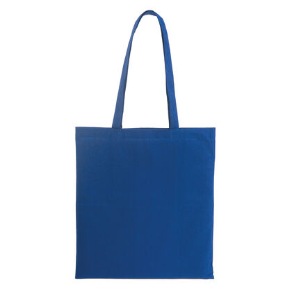 Синя памучна чанта с дълги дръжки С574-5