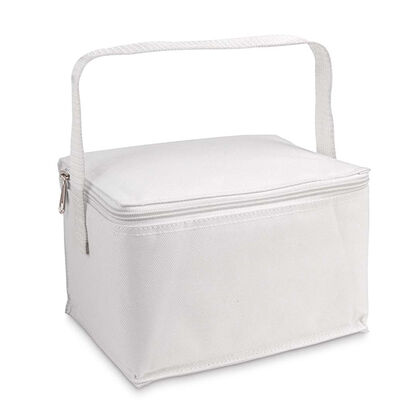 Малка хладилна чанта в бяло С610-2
